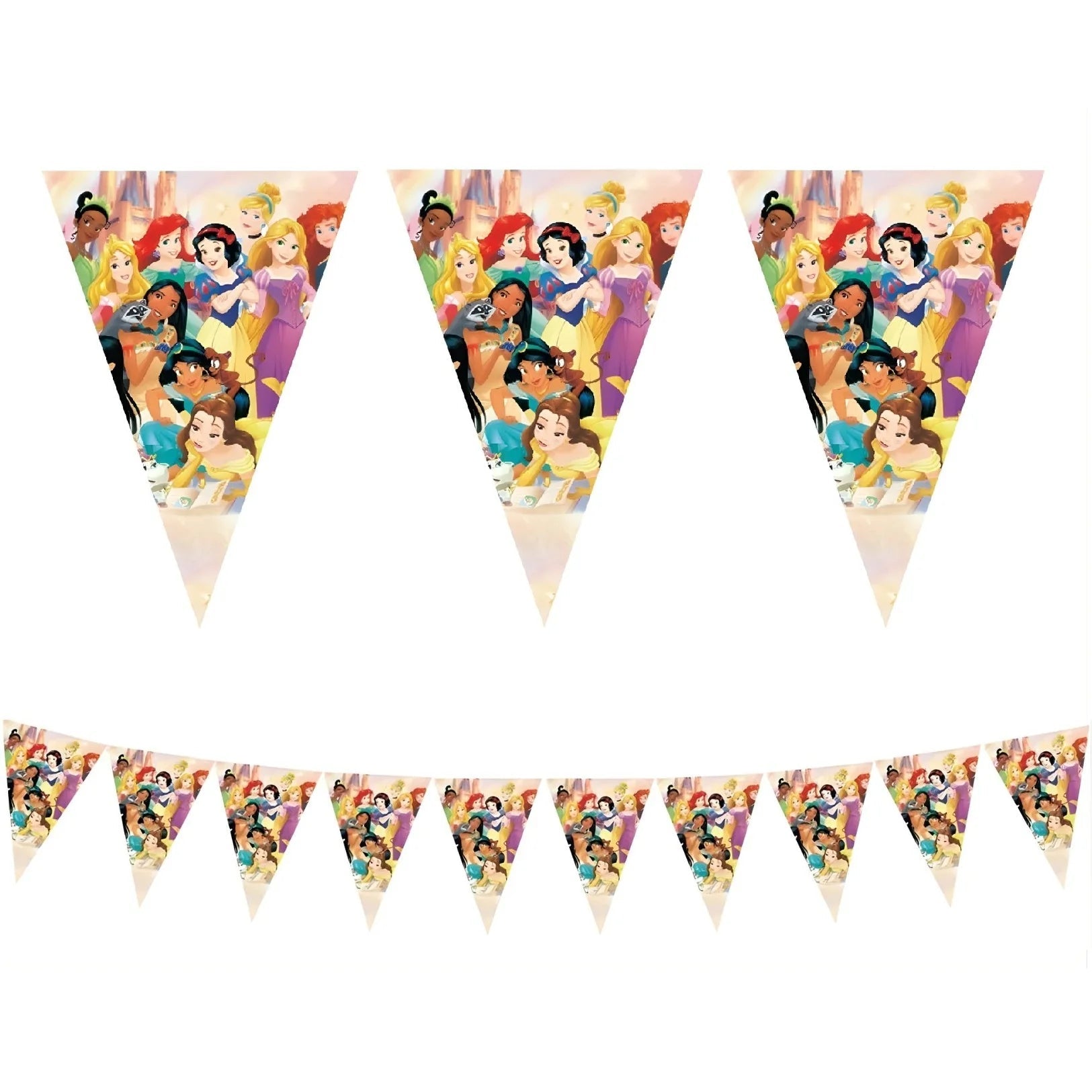 Princesses Bunting Flags 10pcs - Party Owls