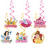 Princesses Hanging Swirl Decorations 6pcs - Party Owls
