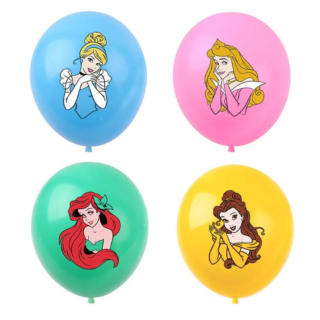 Princesses Latex Balloons 30cm (12") 12pcs - Party Owls