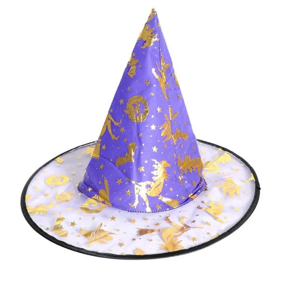 Purple Witch Hat Adult/Teen Size Halloween Accessories - Party Owls