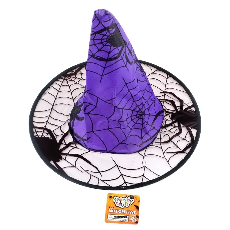 Purple Witch Hat Kids Size Halloween Accessories - Party Owls