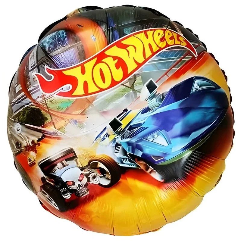 Racing Cars Foil Balloon 45cm (18") 2 - sided - Party Owls