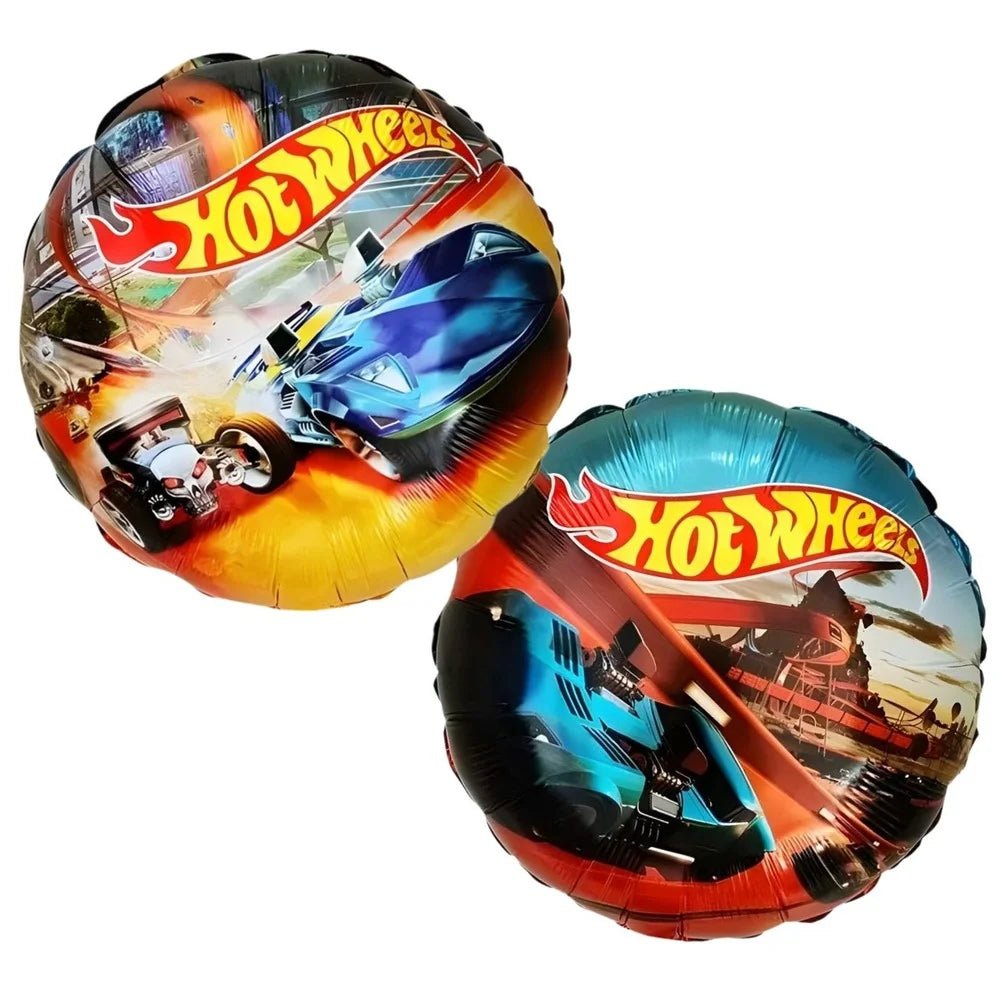 Racing Cars Foil Balloon 45cm (18") 2 - sided - Party Owls