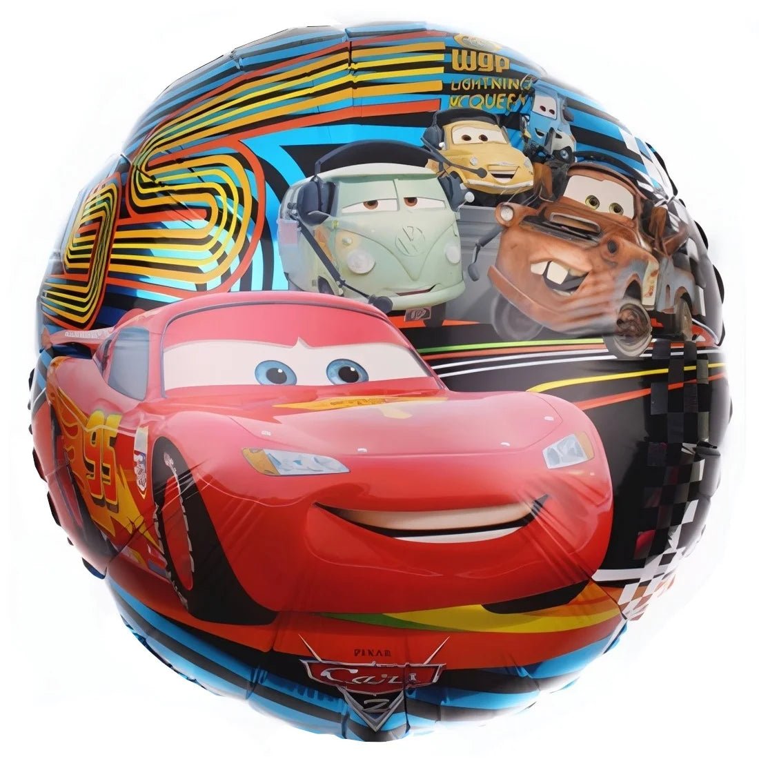 Racing Cars Foil Balloon 45cm (18") Round - Party Owls