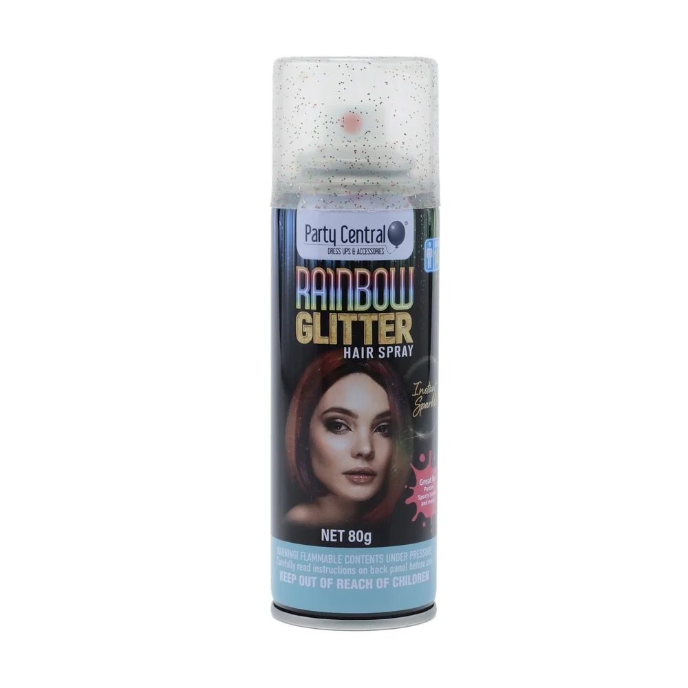 Rainbow Glitter Colour Hair Spray 125ml Temporary Coloured Hairspray - Party Owls