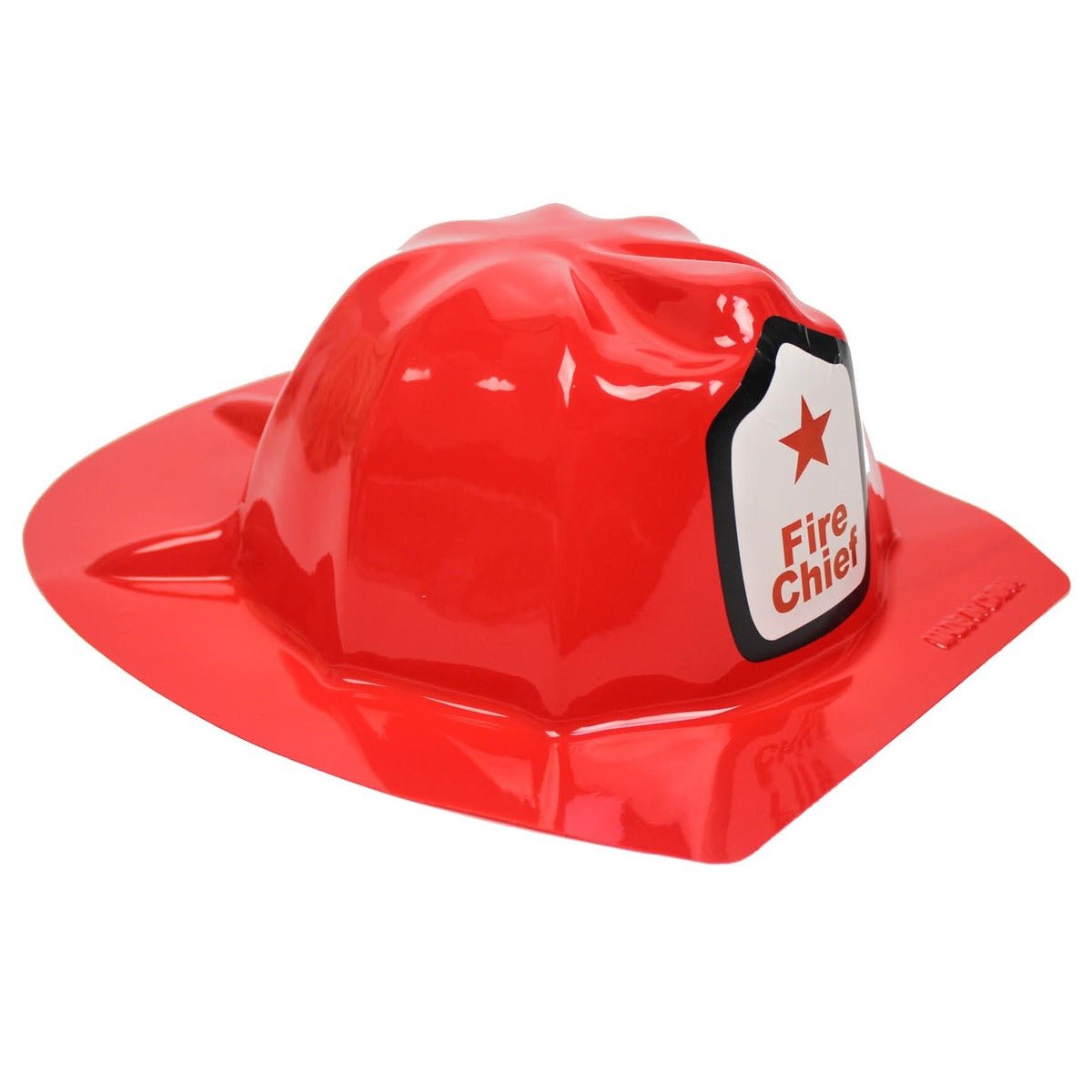 Red Fire Chief Plastic Party Hat Firefighter Helmet - Party Owls