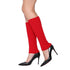 Red Leg Warmers Chunky Knit - Party Owls
