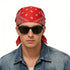 Red Paisley Bandana Head Wrap Neck Scarf Mask - Party Owls