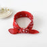 Red Paisley Bandana Head Wrap Neck Scarf Mask - Party Owls