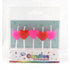 Red & Pink Hearts Small Pick Candles 5pk - Party Owls