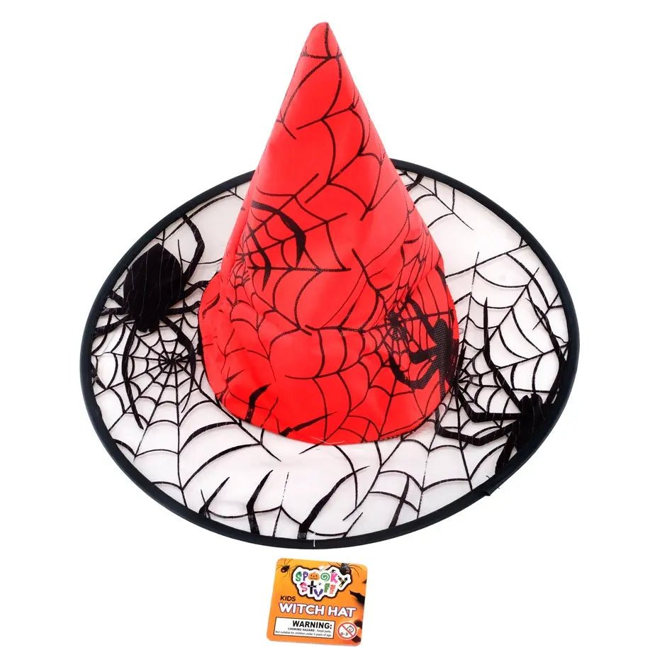 Red Witch Hat Kids Size Halloween Accessories - Party Owls