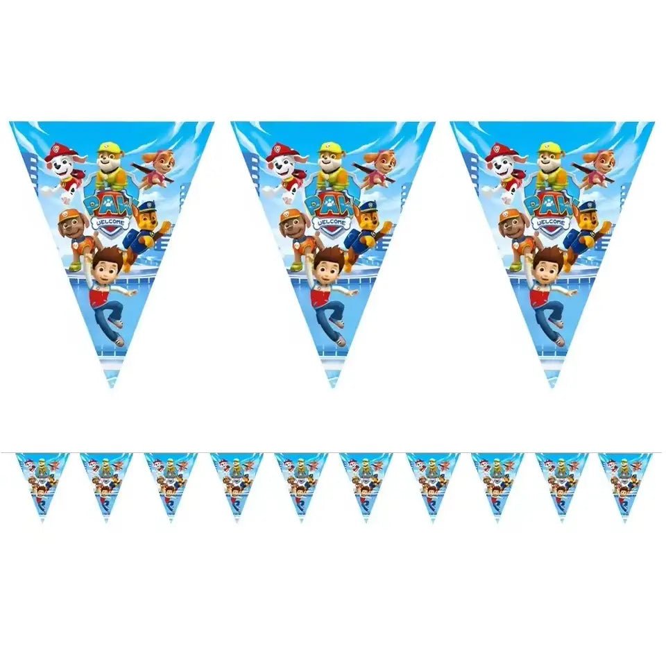 Rescue Hero Pups Bunting Flags 10pcs - Party Owls