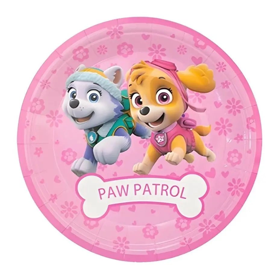 Rescue Hero Pups Small Paper Plates 17cm (7") 10pk Girls - Party Owls