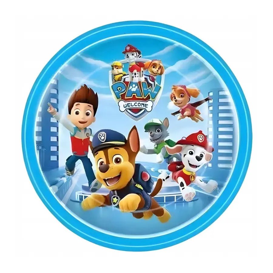 Rescue Hero Pups Small Paper Plates 18cm (7") 10pcs - Party Owls