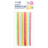 Reusable Retro Stripe Plastic Drinking Straws 20cm 20pcs - Party Owls