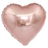 Rose Gold Heart Shape Foil Balloon 45cm (18") - Party Owls