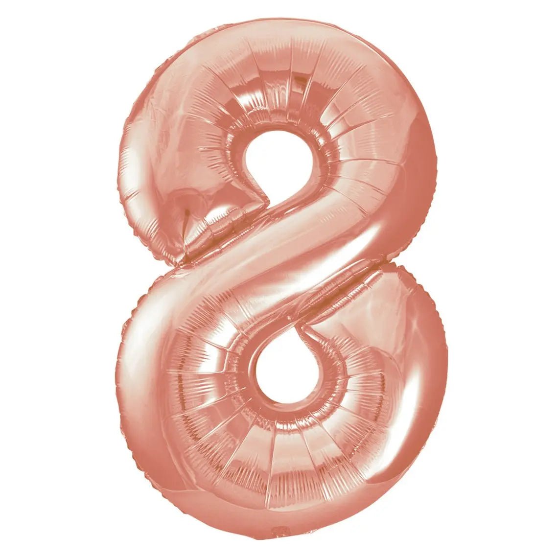 Rose Gold Number 8 Giant Numeral Foil Balloon 86CM (34") - Party Owls