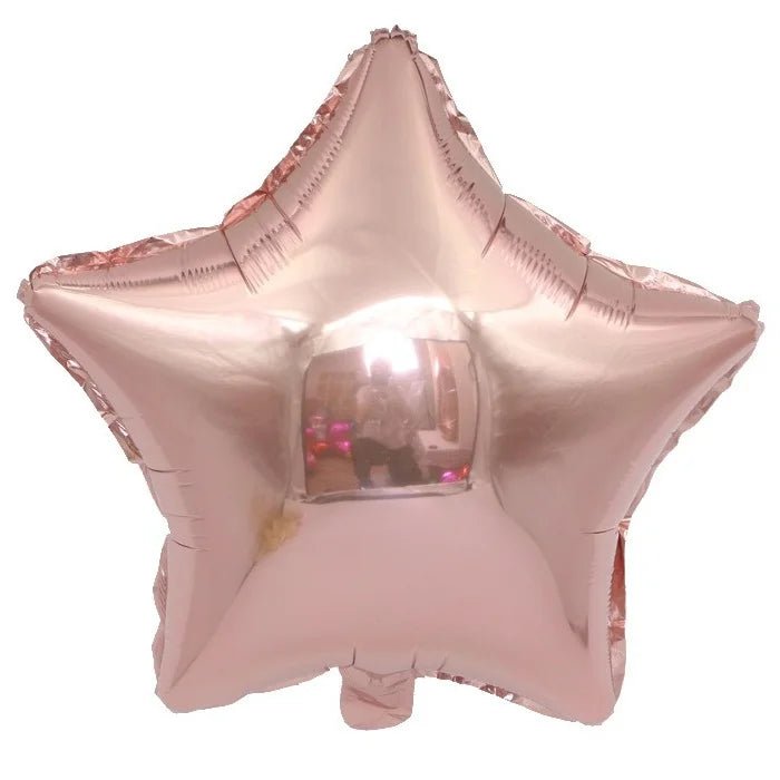Rose Gold Star Shape Foil Balloon 45cm (18") - Party Owls