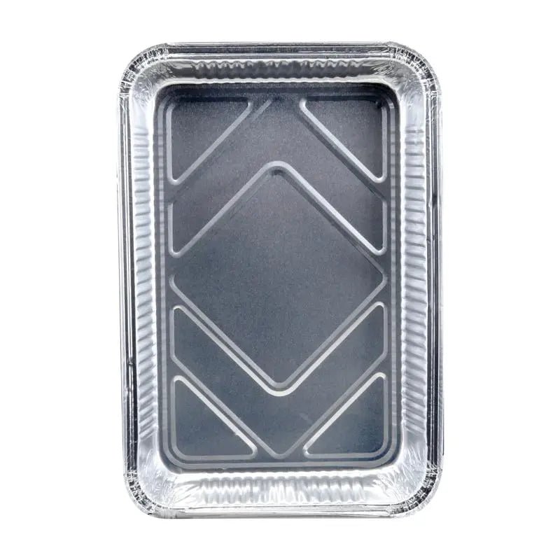 Silver Aluminium Rectangle Foil Trays 31cm x 21cm 3pk - Party Owls
