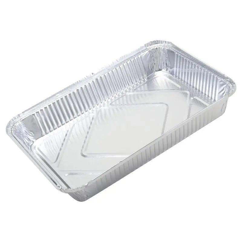 Silver Aluminium Rectangle Foil Trays 31cm x 21cm 3pk - Party Owls
