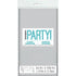 Silver Rectangle Solid Colour Plastic Table Cover 137cm x 274cm - Party Owls