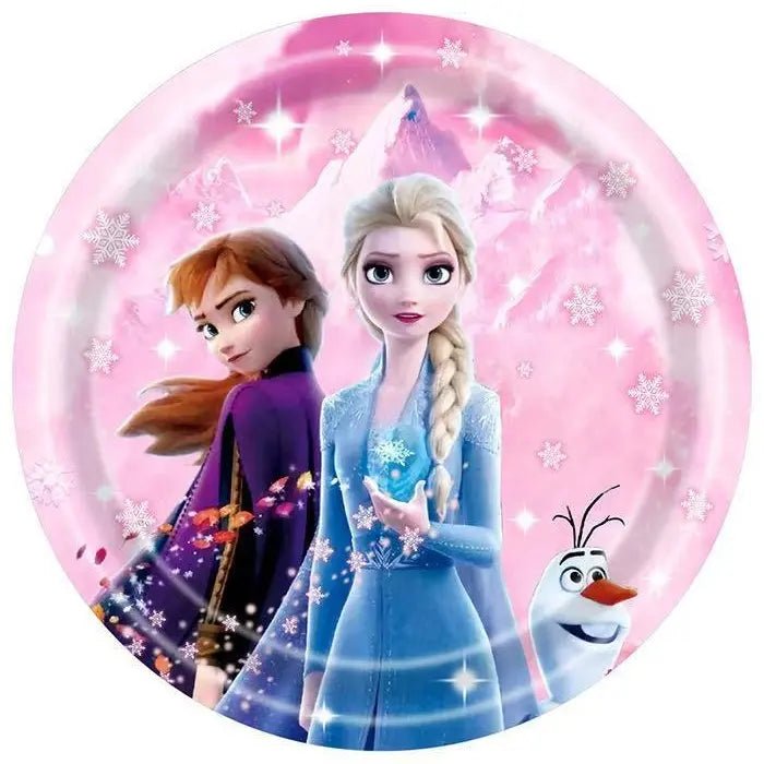 Snow Queen Large Paper Plates 23cm (9") 10pcs - Party Owls