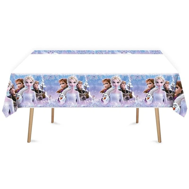 Snow Queen Plastic Table Cover 180cm x 108cm - Party Owls