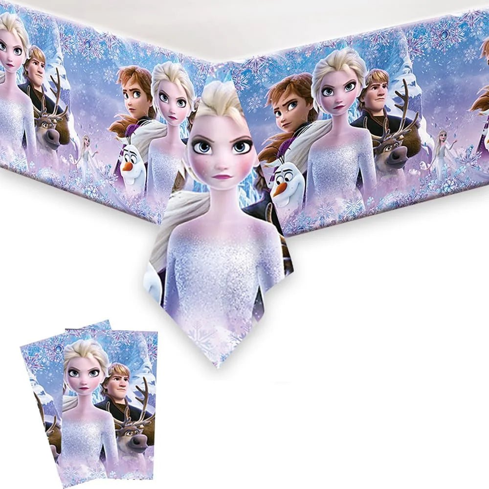 Snow Queen Plastic Table Cover 180cm x 108cm - Party Owls