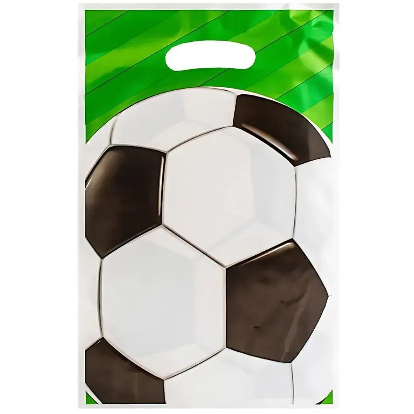 Soccer Plastic Party Bags 10pk - Party Owls