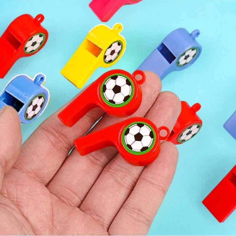 Soccer Whistles 24pcs Party Favours - Party Owls