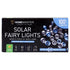 Solar 100 Cool White & Blue LED Fairy Lights 7.5M Total Length - Party Owls
