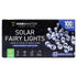 Solar 100 Cool White LED Fairy Lights 7.5M Total Length - Party Owls