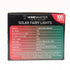 Solar 100 Red & Green LED Fairy Lights 7.5M Total Length - Party Owls