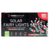 Solar 100 Red & Green LED Fairy Lights 7.5M Total Length - Party Owls