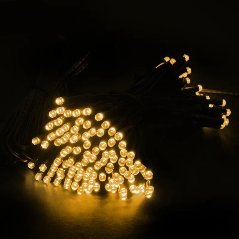 Solar 100 Warm White LED Fairy Lights 7.5M Total Length - Party Owls