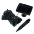 Solar 200 Green LED Fairy Lights 13.5M Total Length - Party Owls
