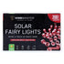 Solar 200 Red LED Fairy Lights 13.5M Total Length - Party Owls