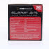 Solar 200 Red LED Fairy Lights 13.5M Total Length - Party Owls