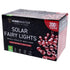 Solar 200 Red LED Fairy Lights 13.5M Total Length - Party Owls