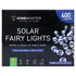 Solar 400 Cool White LED Fairy Lights 25.5M Total Length - Party Owls