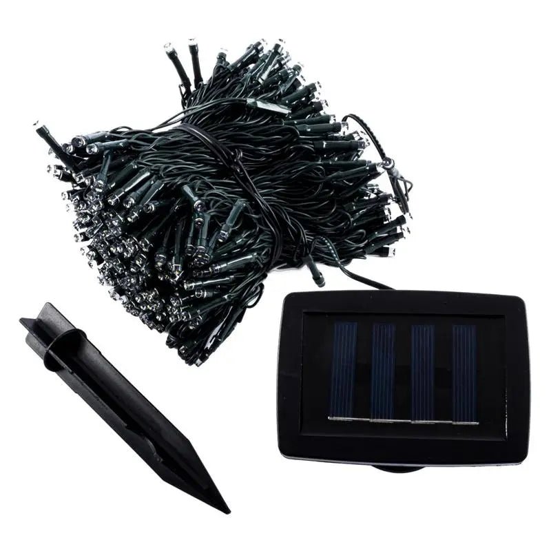 Solar 400 Cool White LED Fairy Lights 25.5M Total Length - Party Owls