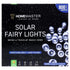 Solar 800 Cool White LED Fairy Lights 48M Lit Length - Party Owls