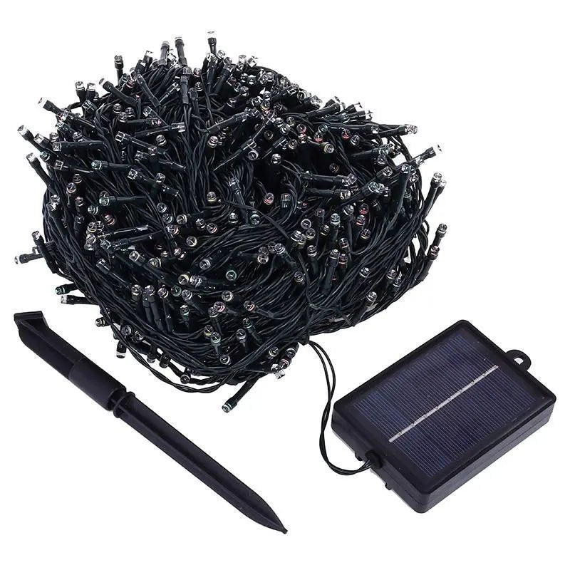 Solar 800 Multicolour LED Fairy Lights 48M Lit Length - Party Owls
