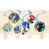 Sonic The Hedgehog Hanging Swirl Decorations 12pcs - Party Owls