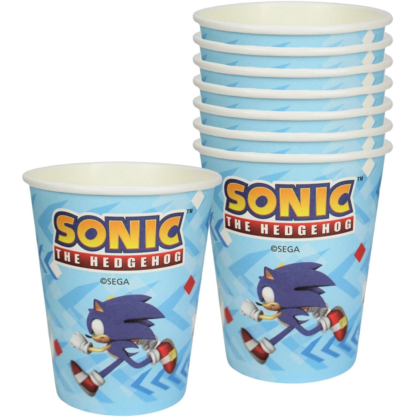 Sonic The Hedgehog Paper Cups 8pcs - Party Owls