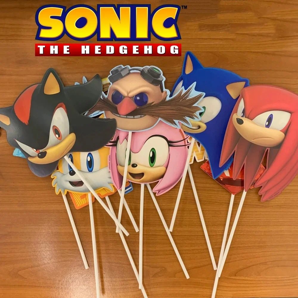 Sonic The Hedgehog Scene Setter With 12 Photo Props - Party Owls