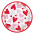 Sparking Hearts Small Paper Plates 18cm (7") 8pk - Party Owls