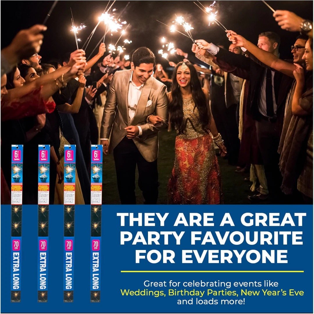 Sparklers 70cm 24pk Birthday Party Activities - Party Owls