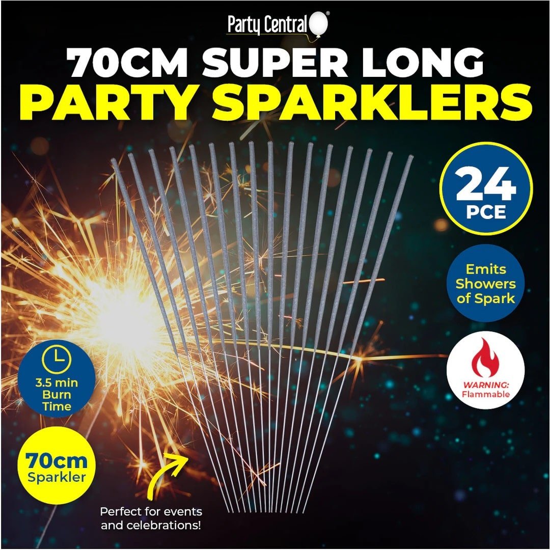 Sparklers 70cm 24pk Birthday Party Activities - Party Owls