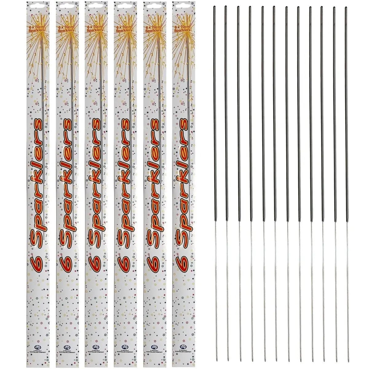 Sparklers 70cm 72pcs Wedding Birthday Party Activities - Party Owls